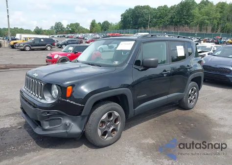 2017 Jeep Renegade Sport 4X4 из США, поврежденный, VIN ZACCJBABXHPF35851